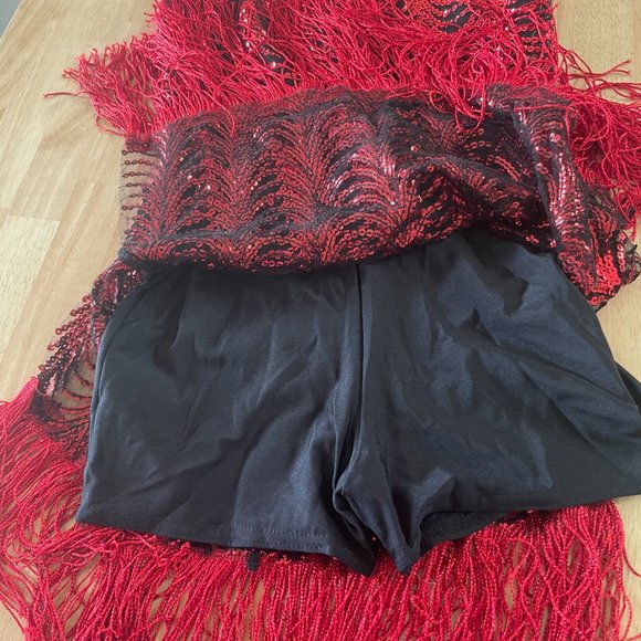 Red flapper skating/dance dress or costume - Picture 4 of 7